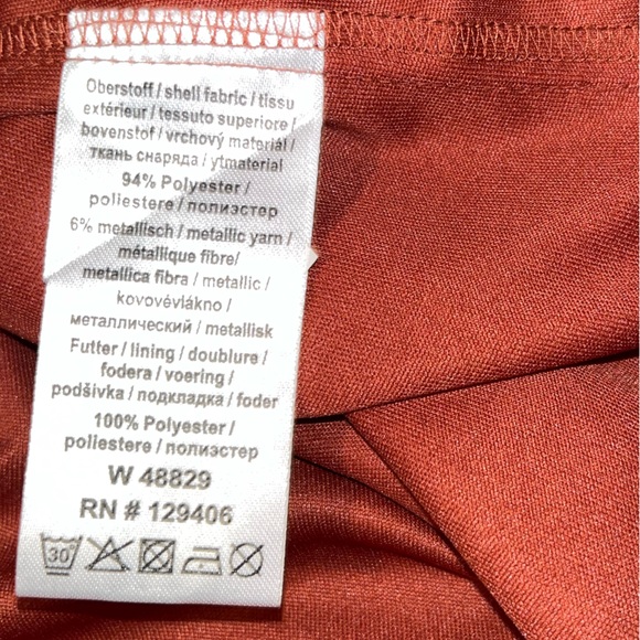 Ambria Shimmery Rust Blouse - Picture 13 of 14